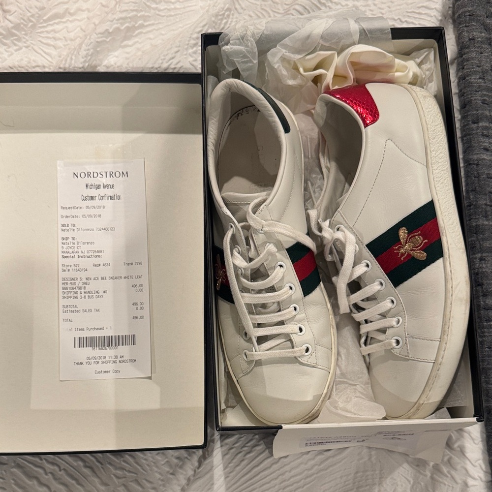 Gucci sneakers - Ace leather sneakers